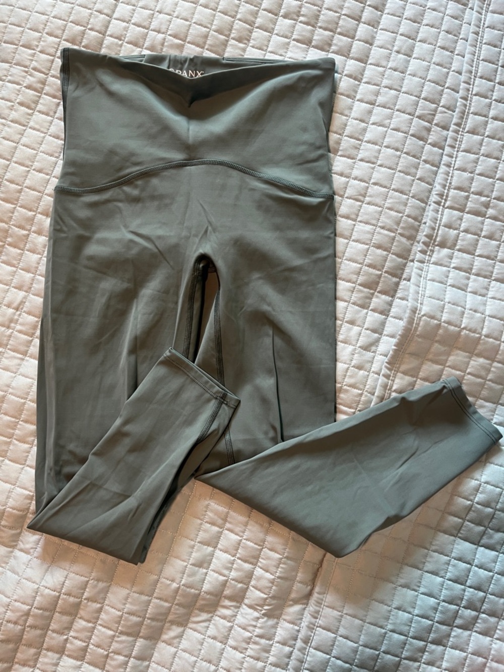 High-Waist Sage Green Active Leggings